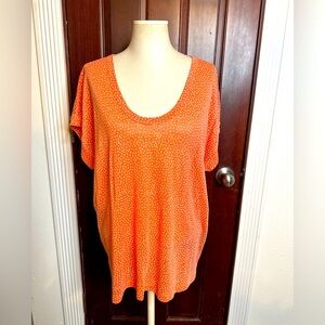 LOFT  100% linen polkadot tee